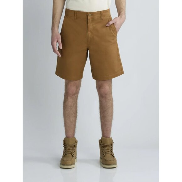 Brahma Men's Canvas Shorts, 9" Inseam, Size 34, Relaxed Fit, Brown, Mid-Rise - Picture 3 of 3